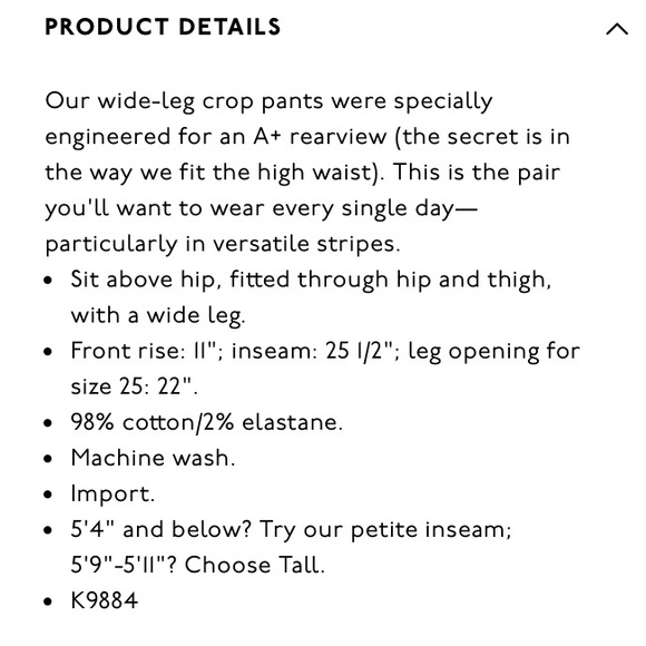 NWT Madewell Emmett Wide Leg Crop Pant Petite 34 - Picture 3 of 8